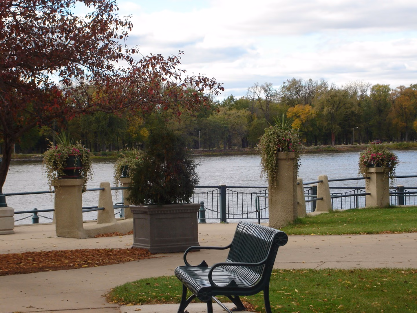 Riverside Park in La Crosse overlooking the Mississippi River.